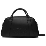 γυναικεία k/ville bowling τσάντα μαύρη karl lagerfeld b1w30068-1av black nickel