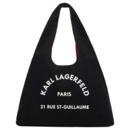 γυναικεία k/rsg sling hobo τσάντα μαύρη karl lagerfeld b1w50015-999 black