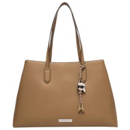γυναικεία ikon τσάντα καφέ karl lagerfeld b1w30001-2dh mushroom brown