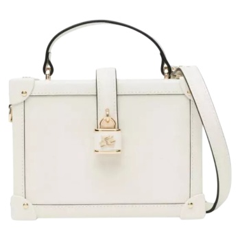 γυναικεία δερμάτινη k/autograph τσάντα τσάντα off white