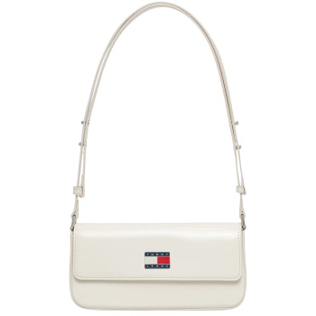 γυναικεία τσάντα λευκή tommy jeans aw0aw18080-ybi