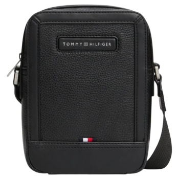 ανδρική τσάντα χιαστί μαύρη tommy hilfiger am0am14011-bds