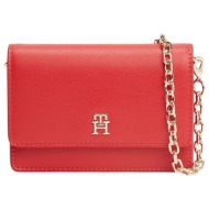 γυναικείο πορτοφόλι κόκκινο tommy hilfiger aw0aw18248-xlg