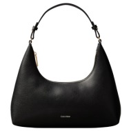 γυναικεία τσάντα ώμου μαύρη calvin klein lv04f3272g-332