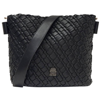 γυναικεία τσάντα μαύρη tommy hilfiger aw0aw18160-bds