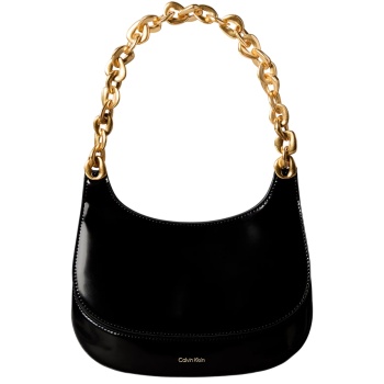 γυναικεία τσάντα ώμου μαύρη calvin klein lv04f3403g-ub1