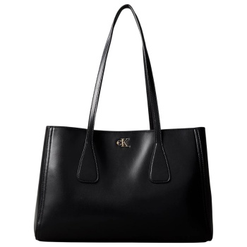 γυναικεία tote τσάντα μαύρη calvin klein lv04f3442g-yih