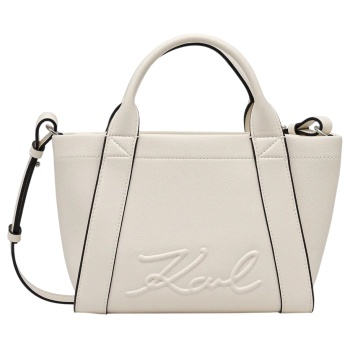 γυναικεία k/ville tote τσάντα off white karl lagerfeld