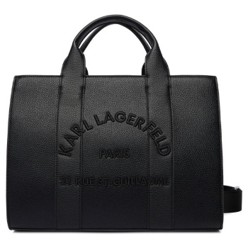 γυναικεία k/rsg tote τσάντα μαύρη karl lagerfeld