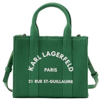 γυναικεία k/rsg mini tote τσάντα πράσινη karl lagerfeld