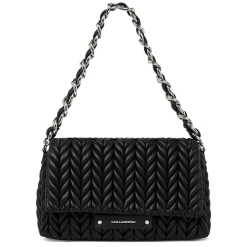 γυναικεία k/weave τσάντα μαύρη karl lagerfeld b2w30229-1av