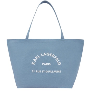 γυναικεία k/rsg shopper τσάντα γαλάζια karl lagerfeld