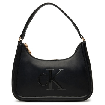 γυναικεία τσάντα ώμου μαύρη calvin klein lv04f3230g-ub1