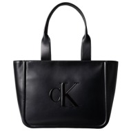 γυναικεία tote τσάντα μαύρη calvin klein lv04f3218g-ub1