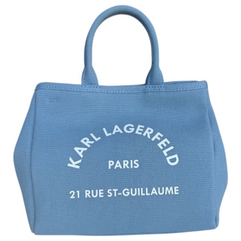 γυναικεία trapeze mini shopper τσάντα γαλάζια karl