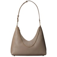 γυναικεία hobo τσάντα μπεζ calvin klein lv04f3495g-vfu