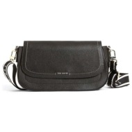 γυναικεία δερμάτινη louiize τσάντα χιαστί μαύρη ted baker 283918-black