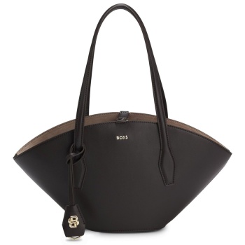 γυναικεία δερμάτινη numah chapelier tote τσάντα καφέ boss