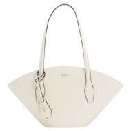 γυναικεία δερμάτινη numah chapelier tote τσάντα λευκή boss 50563842-119