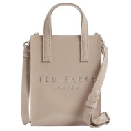 γυναικείa crinkll crinkle mini τσάντα μπεζ ted baker 284045-stone