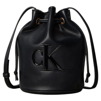 γυναικεία bucket τσάντα μαύρη calvin klein lv04f3640g-ub1