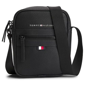 ανδρική mini reporter τσάντα μαύρη tommy hilfiger
