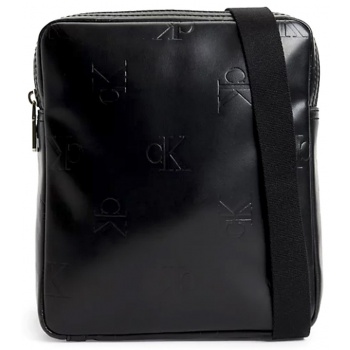 ανδρική monogram soft τσάντα χιαστί μαύρη calvin klein σε προσφορά