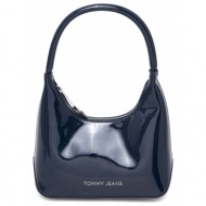 γυναικεία essential τσάντα ώμου navy μπλε tommy jeans aw0aw16136-c1g