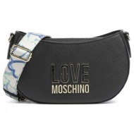 γυναικεία τσάντα χιαστί μαύρη love moschino jc4212pp1ilq1-00a