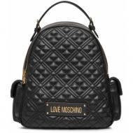 γυναικεία τσάντα πλάτης μαύρη love moschino jc4015pp1ila0-000