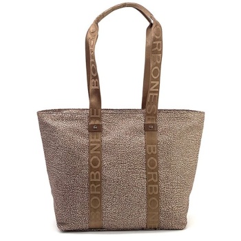 γυναικεία shopper τσάντα καφέ borbonese 934133-i15 994 σε προσφορά
