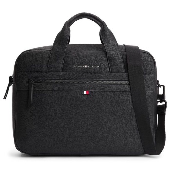 ανδρική essential τσάντα λάπτοπ μαύρη tommy hilfiger σε προσφορά