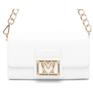γυναικεία τσάντα λευκή love moschino jc4332pp0iks0-100