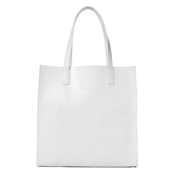 γυναικεία croccon τσάντα κροκό λευκή ted baker 253518-nude σε προσφορά