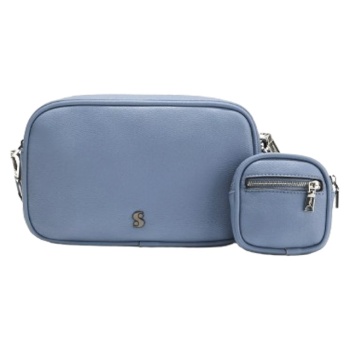 γυναικεία τσάντα χιαστί γαλάζια s.oliver 2145112-5271 σε προσφορά