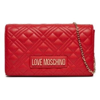 γυναικεία τσάντα χιαστί κόκκινη love moschino