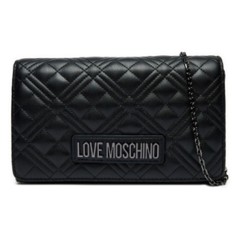 γυναικεία τσάντα χιαστί μαύρη love moschino