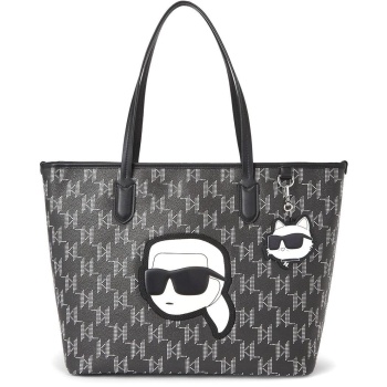 γυναικεία k/ikonik 2.0 tote τσάντα μαύρη karl lagerfeld σε προσφορά