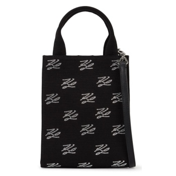 γυναικεία k/autograph square tote τσάντα μαύρη karl