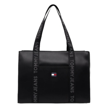 γυναικεία elevated tote τσάντα μαύρη tommy jeans