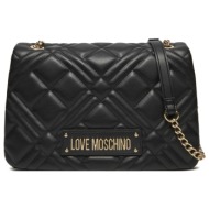 γυναικεία τσάντα ώμου μαύρη love moschino jc4153pp1mla0-000