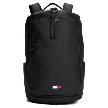 ανδρική τσάντα πλάτης μαύρη tommy jeans am0am13407-bds