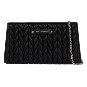 γυναικείο k/weave πορτοφόλι μαύρο karl lagerfeld σε προσφορά