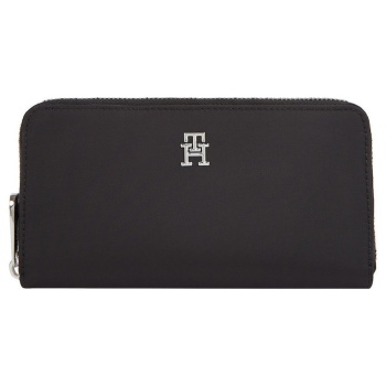 γυναικείο πορτοφόλι μαύρο tommy hilfiger aw0aw15642-bds σε προσφορά
