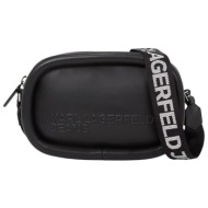 γυναικεία puffy τσάντα χιαστί μαύρη karl lagerfeld jeans a4w30153-999 black