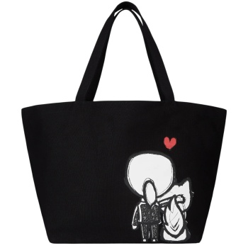 γυναικεία ikon valentine shopper τσάντα μαύρη karl