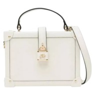 γυναικεία δερμάτινη k/autograph τσάντα τσάντα off white karl lagerfeld b1w30100-110 off white