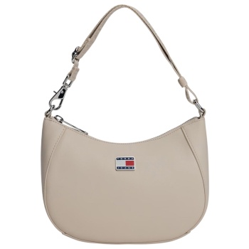 γυναικεία τσάντα ώμου μπεζ tommy jeans aw0aw18064-aby σε προσφορά