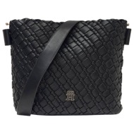 γυναικεία τσάντα μαύρη tommy hilfiger aw0aw18160-bds