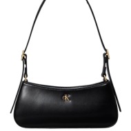 γυναικεία τσάντα ώμου μαύρη calvin klein lv04f3170g-yih